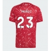 Camisa de Futebol Liverpool Victor Munoz #23 Equipamento Principal 2026-27 Manga Curta Camisa de Futebol Liverpool Victor Munoz #23 Equipamento Principal 2026-27 Manga Curta